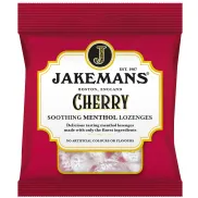Pastillas calmantes de mentol sabor cereza - Jakemans 73g