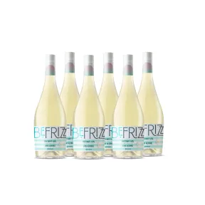 BeFrizz Blanco: Vino Espumoso Afrutado y Ligero - 6 botellas