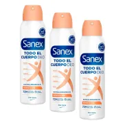 Sanex Spray Deo Sensible 150ml x3 para Todo el Cuerpo