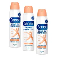 Sanex Spray Deo Sensible 150ml x3 para Todo el Cuerpo