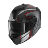 Casco integral Shark SPARTAN GT PRO Carbon - Kromium Rojo Negro