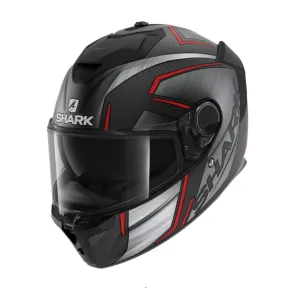 Casco integral Shark SPARTAN GT PRO Carbon - Kromium Rojo Negro