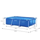 Piscina rectangular INTEX de PVC 260x160x65 cm elevada