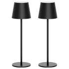 Lámpara de mesa LED recargable Klighten, regulable y portátil