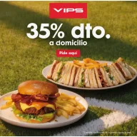 Descuento del 35% a Domicilio en VIPS y Restaurantes
