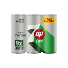 Refresco sin calorías de lima y limón UP, pack de 9 latas