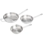 Sartenes de Acero Inoxidable Amazon Basics (20, 24 y 30 cm)
