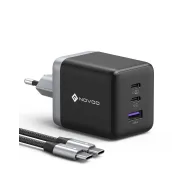 Cargador 100W USB C NOVOO con 3 Puertos y Cable PD