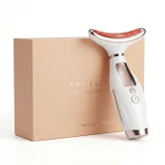 Masajeador facial con calor y terapia de luz LED