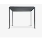 Pérgola negra KONGEMOSE 3x4x2,36m para exterior