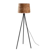 Lámpara de pie de metal y alga marina, 144 cm de altura