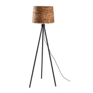 Lámpara de pie de metal y alga marina, 144 cm de altura