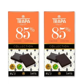 Trapa Collection Chocolate Negro 85% Cacao 85 g Sin Gluten