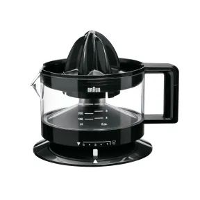 Exprimidor Eléctrico BRAUN 350ml, 20W, Color Negro, Ajustable