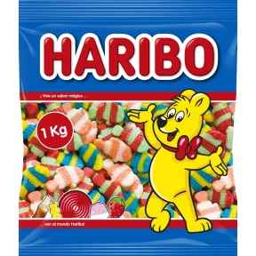 Peces Payaso de goma Haribo - 1 kg de caramelos