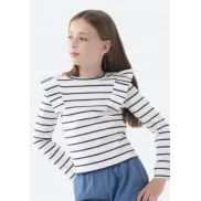 Camiseta de rayas para niña TEX - 3 a 14 años, 2 colores