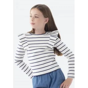 Camiseta de rayas para niña TEX - 3 a 14 años, 2 colores