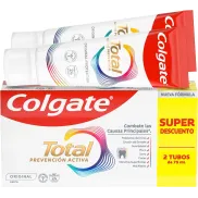 Pasta de Dientes Original Colgate Total 2x75ml para Salud Bucal