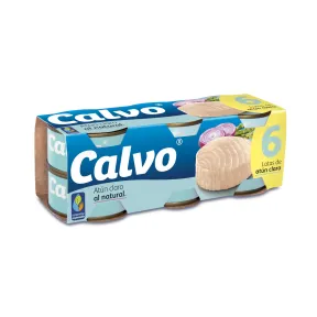 Atún claro Calvo al Natural 6 x 56 gr. Precio final 3.03€