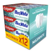 Colgate Max White 12 x 75 ml: Pasta de Dientes Frescor UltraFreeze