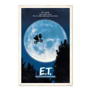 E.T., el extraterrestre: Póster de la película icónica de 1982.