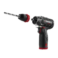 Set básico de atornilladora taladradora recargable 12 V