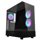 Caja gaming negra Darkflash DPX90 con vidrio templado и 3 ARGB