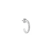 Pendientes Hoop Medianos con Cristales para Mujer