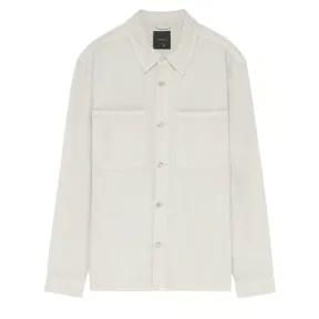 Sobrecamisa vaquera blanca 100% algodón de LEFTIES (XS-XL)