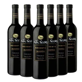 Vino Tinto Tempranillo Pata Negra 6 Botellas de 750 ml