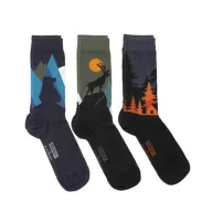 Calcetines de Animales del Bosque - Caja de 3 pares talla 40-45