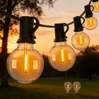 Cadena de Luces LED Exterior 30m con Bombillas G40