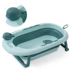 Bañera Plegable para Bebé con Patas y Taza de Enjuague
