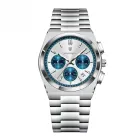 Reloj deportivo masculino de acero, cronógrafo e impermeable