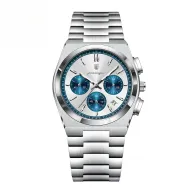 Reloj deportivo masculino de acero, cronógrafo e impermeable