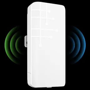 Repetidor WiFi Exterior 300M, Amplificador IP65 con LAN