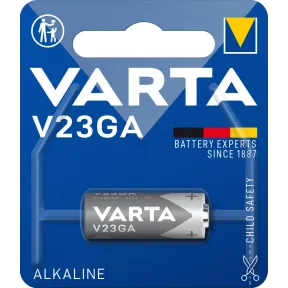 Pila alcalina Varta 12V tipo V23GA para electrónica