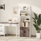 Librería Homcom Multicolor 60x30x149,5 Cm de MDF