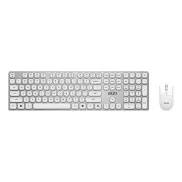 Foro K210 W teclado mecánico inalámbrico blanco con ratón