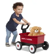 Vagón Rojo 2 en 1 Radio Flyer con Osito para Niños Pequeños