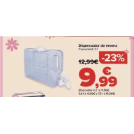 Dispensador de agua para 3 litros