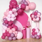 Kit Guirnalda de Globos Rosas - 147 Piezas