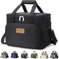 Bolsa Térmica Portátil 9L para Latas y Lonchera Negra