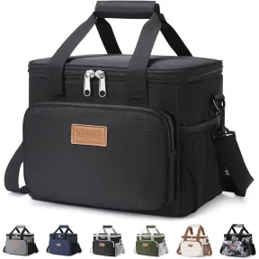 Bolsa Térmica Portátil 9L para Latas y Lonchera Negra