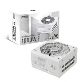 Fuente Asus TUF Gaming 1000W, 80 Plus Gold, Modular, Blanca
