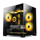 Caja ProGaming Ambra Negra Tower Micro-ATX con 5 ventiladores ARGB