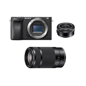 Cámara SONY A6400 con Lentes 16-50mm y 55-210mm