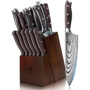 Juego de 16 Piezas de Cuchillos de Cocina
