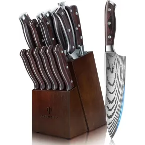 Juego de 16 Piezas de Cuchillos de Cocina