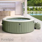SPA Hinchable Circular Verde Oliva 6 Personas Ø216x71 2200W